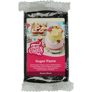 FunCakes Rolfondant - Fondant voor Cupcakes en Taarten - Zwart - 250g