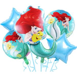 Ariel ballon set - 82x60cm - Folie Ballon - Prinses - Themafeest - Verjaardag - Ballonnen - Versiering - Helium ballon - de kleine zeemeermin