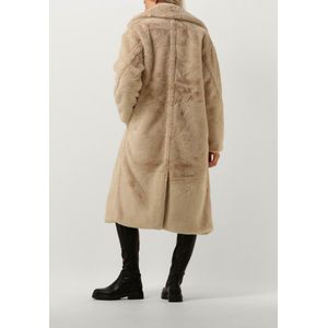 Notre-V Fur Coat Long Jassen Dames - Winterjas - Ecru - Maat L