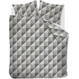 Beddinghouse Stairs Dekbedovertrek - Flanel - Eenpersoons - 140x200/220 cm - Black