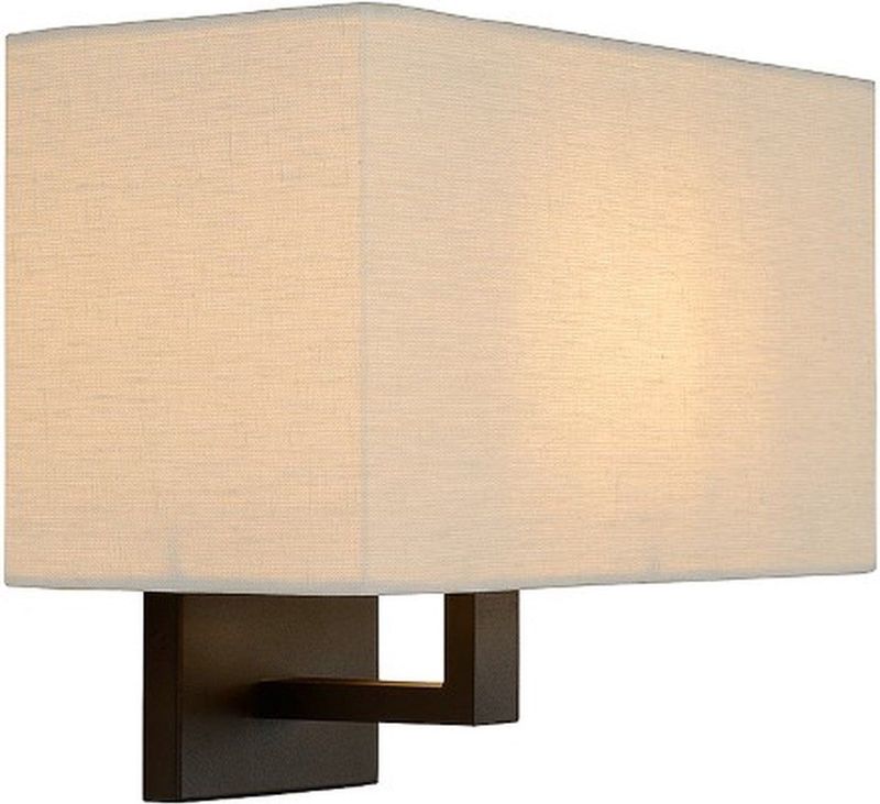 Atmooz - Wandlamp Bogota - Industrieel - Woonkamer / Slaapkamer - Zwart en witte kap - Hoogte 24cm - Metaal