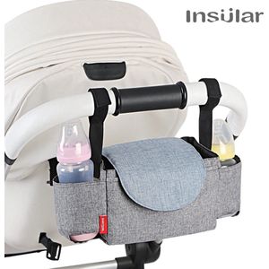 Smart-Shop Insular Luiertas - Baby Fles Isolatie Mummie Opbergtas Wandelwagen Accessoires Baby Care - Zwart