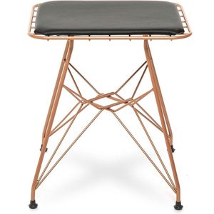 Barkruk brons - tuinkruk - terras kruk - design kruk - brons stoel - 45x34x41 -