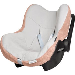 Baby's Only Baby autostoelhoes 0+ Cozy - Geschikt voor Maxi Cosi - Tuscany - Hoes voor de autostoel met teddystof - Geschikt voor 3- & 5-puntsgordel