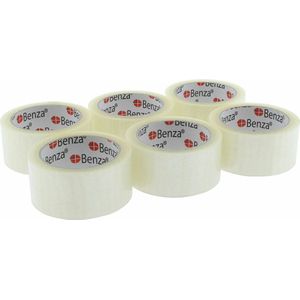 Benza - Verpakkingstape Extra sterk Breed Plakband Transparant - 5 cm x 66 mtr - 24 rollen