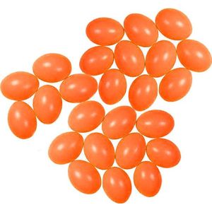 75x Oranje kunststof eieren decoratie 4 cm Hobby/pasen