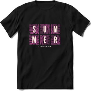 Summer Paradise | TSK Studio Zomer Kleding  T-Shirt | Roze | Heren / Dames | Perfect Strand Shirt Verjaardag Cadeau Maat S