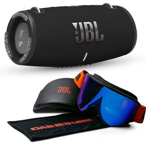 JBL Xtreme 3 - Draagbare Bluetooth Speaker - Zwart + JBL Skibril - JBL Snow Party bundel