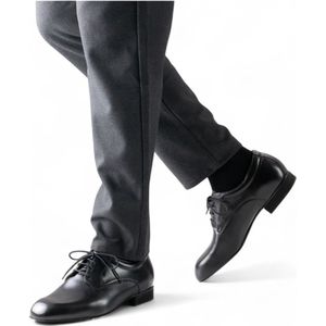 Werner Kern 28059 Padua Heren Dansschoenen - Extra Breed - Zwart Leer - Brede Pasvorm - Ballroom, Latin, Salsa - Werner Kern - Zwart - 48