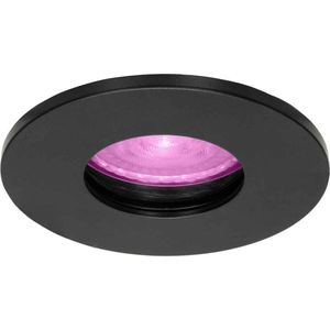 Inbouwspot Zwart - Dimbaar - 5.7 watt - 350 umen Lumen - 6500 Kelvin - Philips GU10 spot Hue White & Color - IP65 Badkamerverlichting