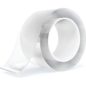 Extra sterk dubbelzijdig plakband voor fotowand keuken thuis auto of buiten - lengte 5 m - breedte 5 cm - dikte 2 mm