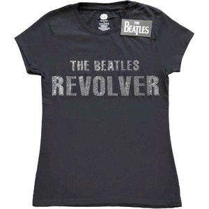The Beatles - Revolver Dames T-shirt - L - Zwart