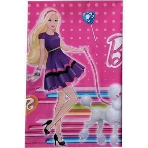 Barbie - Tafelkleed - Tafellaken - herbruikbaar - roze - afneembaar - 120*180 cm - kinderfeestje - themafeest - party - verjaardag