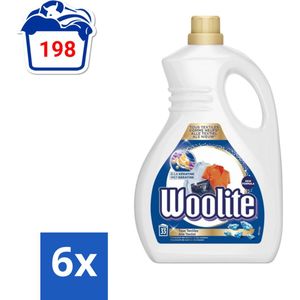 Woolite Textile - Vloeibaar Wasmiddel - Met Keratine - Textiel Was - 33 Wasbeurten - 2L - Voordeelverpakking - 6 stuks