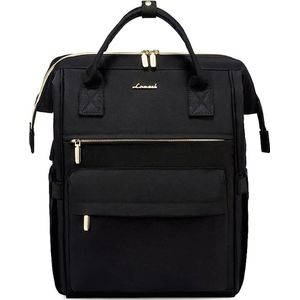 Rugzak voor dames, 15,6 inch laptoprugzak, schoolrugzak voor meisjes en tieners, met USB-oplaadaansluiting en laptopvak, waterdichte schooltas, dagrugzak, elegant voor school, universiteit, reizen, werk