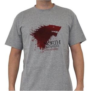 GAME OF THRONES - Tshirt The North... man SS sport grey - basic
