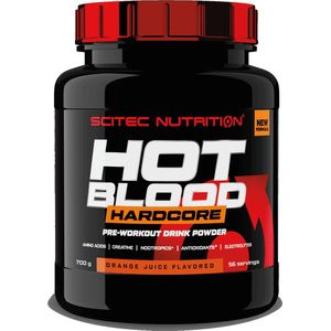 Scitec Nutrition - Hot Blood Hardcore Pre-Workout (Orange Juice - 700 gram)