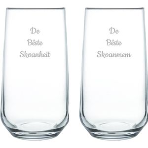 Gegraveerde Drinkglas 47cl De Bêste Skoanheit- De Bêste Skoanmem
