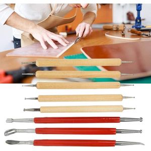 8Pcs Modeling Point Stylus Spoon and Carving Tool Set for Leather Craft
