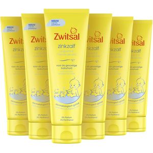 Zwitsal - Baby Zinkzalf - Tube - 6 x 100ml - Voordeelverpakking