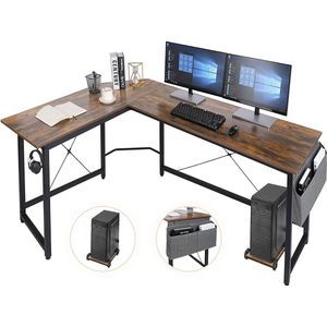 AllinShop® - Bureau tafel - L Vormig - Hoek Bureau - Computertafel - Hout - Bureaustoel - Game Tafel - Game Bureau - Simpel - Modern - 170X120X75CM