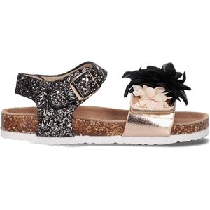 Colors Of California Bio Glitter Sandal With Ankle Sandalen - Meisjes - Zwart - Maat 25