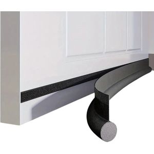 Bovista Tochtstrip - Tochthond - Windstopper - Deurborstel - Tochtband - Tochtstopper - Tochtkussen - Kussen Voor Deur - Draft Stopper - Zwart