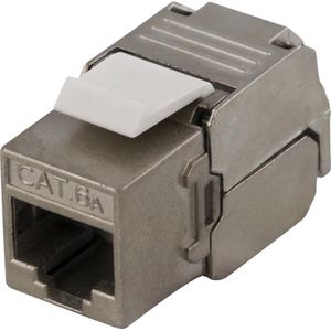 DELTACO MD-112, FTP Cat6a Keystone-connector, afgeschermd, 22-26AWG, ""Tool-vrij