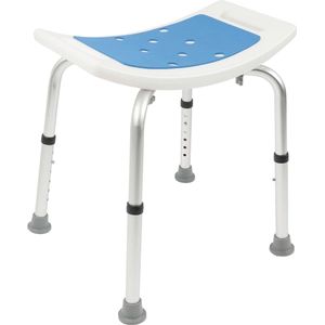 Verstelbare Douchekruk met Antislip Voetjes - Comfortabele Badstoel 38-53 cm, Belastbaar tot 136 kg