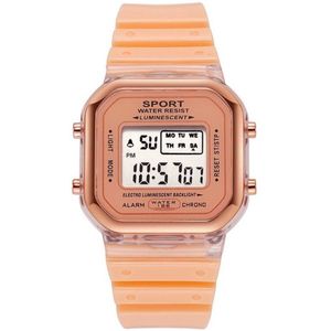 Color Digital Horloge - Oranje | Ø 36,5 mm | Siliconen | Fashion Favorite