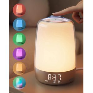 BOTC Wake Up Light - Sleep Lamp - Digitale Wekker met lamp - Wit