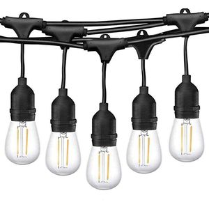 Homèlle Lichtsnoer - 15 LED - 15 meter - Warm-wit - Tuinverlichting - Kerstverlichting - Buitenverlichting - Lichtslinger - Lampjes slinger - Transparant
