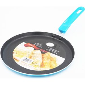 YILTEX – Pannenkoekenpan / Pannenkoekenpan Alle vuren + Inductie / Koekenpan / Koekenpan Alle vuren + Inductie – Ø25cm - Blauw