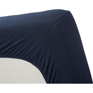 Premium Jersey Lycra Hoeslaken Navy | 180x220 | Perfecte Pasvorm | Duurzame Kwaliteit