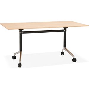 Alterego - FLEXO - Groot opvouwbaar bureau - Beige - 160x80x73 cm