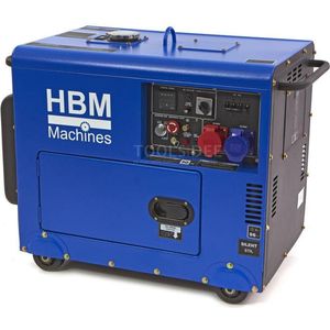 HBM 7900 Watt Standby Silent Dieselkrachtstroom Generator / Aggregaat