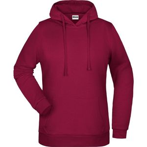 James And Nicholson Vrouwen/dames Basic Hoodie (Wijn)