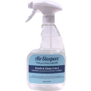 AirSleeperz® Fresh & Clean luchtbed- en matrasverfrisser en reiniger 550 ml - Geeft luchtbedden en matrassen, kussens en beddengoed dagenlang een lekkere geur - Reinigt en verfrist - Matras verfrisser spray - Matrasopfrisser