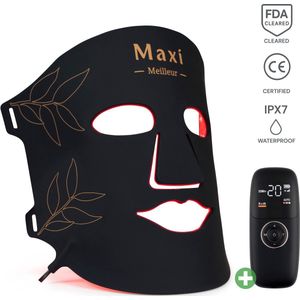 Maxi Meilleur® LED Masker - anti aging - led masker lichttherapie - Red Light Therapy - huidverjongingsapparaat - Éclaté LED Gezichtsmasker