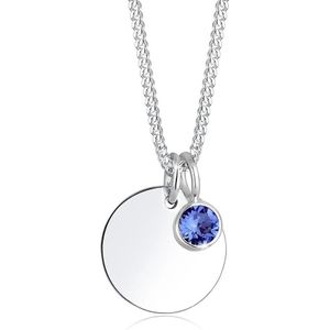 Elli Halsketting September birthstone 925 Sterling Zilver Kristal