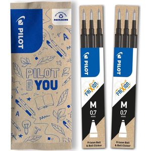 Set van 2 uitwisbare vullingen voor gelpennen - 3 stuks met zwarte inkt, compatibel met Frixion Ball en Clicker, 0.7 mm, milieuvriendelijk