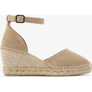 VIA VAI Flora Braid Espadrilles - Met Sleehak - Zand - Maat 39