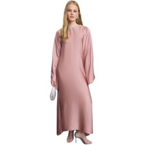 Trendyol Lichtroze Geweven Riemjurk Met Bloemenpatroon Tctss23Eb00189