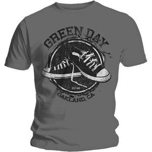 Green Day - Converse Heren T-shirt - L - Grijs