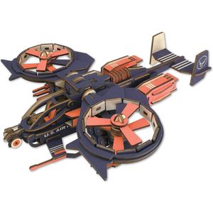 3D Houten Puzzel Vliegtuig voor Volwassenen - Laser-Gesneden DIY Model Kit - Mechanische Educatieve Voertuig Speelgoed voor Kerst & Verjaardag