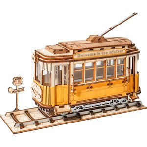 Robotime Tram TG505 - Houten Modelbouw,