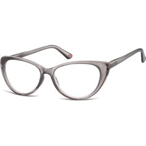 Montana Eyewear MR64F Leesbril Vlindermontuur +3.00 - Glanzend Grijs