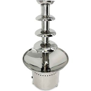 HCB® - Professionele Horeca Chocoladefontein - 4 lagen - 60 cm - RVS / INOX - 33x33x60 cm (DxBxH) - 6 kg - 1120