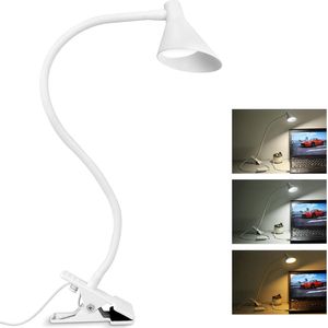 Dimbare Leeslamp met Helderheid Aanpassing - Flexibele Zwanenhals - Ideale Verlichting voor Nachtkastje en Leesplek - Energiezuinige LED-technologie
