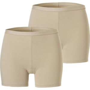 Cotonella Dames Boxershort Katoen Beige beige 2-Pack - Maat 3XL